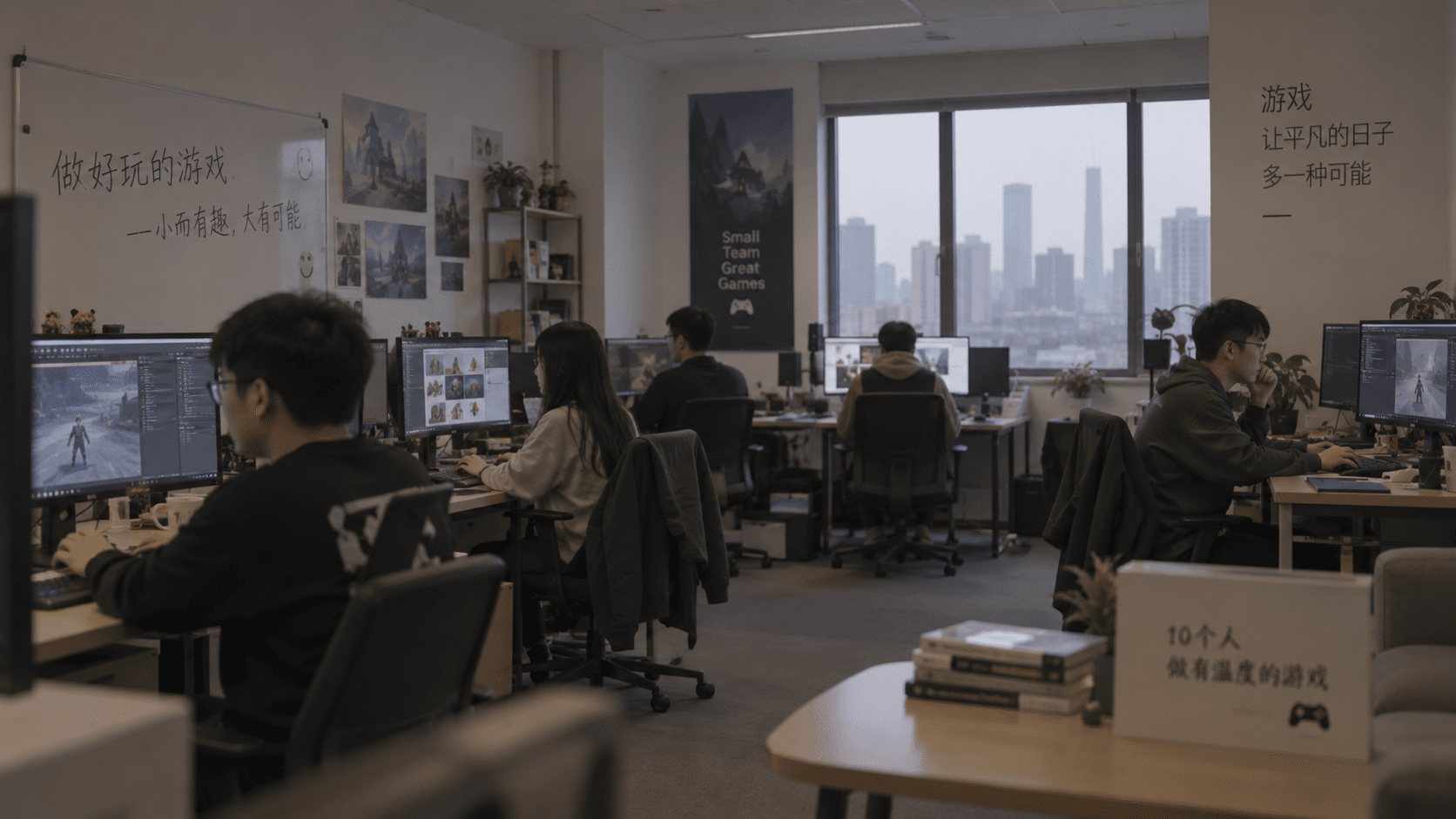 BrotherGames game development team working in the Beijing studio